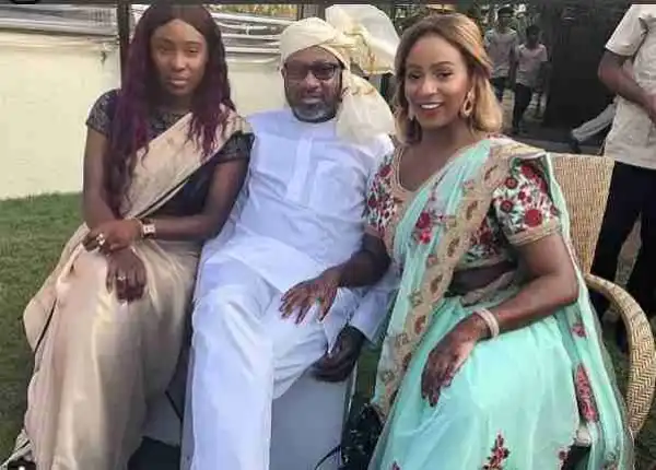 Femi Otedola, His Daughters & Aliko Dangote Rock Indian Attires In India (Photos)